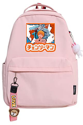flowereyes Chainsaw Man School Backpack Anime Short Trip Sports Bag Kobeni Higashiyama Backpack Denji Bookpack Chainsaw Man Makima Backpack