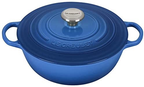 Le Creuset Signature Enamelled Cast Iron La Marmite Casserole Dish With Lid, 32 cm, 6.9 Litres, Marseille, 21114322002430