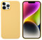 THBY Funda para iPhone 14 Pro, Carcasa iPhone 14 Pro, Líquido Silicona Gel Antichoque Protectora Case con Forro de Microfibra Carcasa para Apple iPhone 14 Pro. (Amarillo)