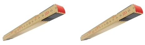 Original Schwedenmeter® I Zollstock 2m aus Glasbirke I Made in Sweden I Gliedermaßstab mit Gelenken aus Schwedenstahl I Hochwertiger & langlebiger Meterstab der EU-Klasse III I Hultafors I 100004