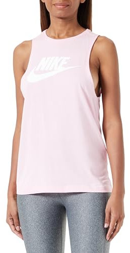 Nike CW2206-691 W NSW Tank MSCL Futura New Canottiera Donna Colore: Rosa. Taglia L