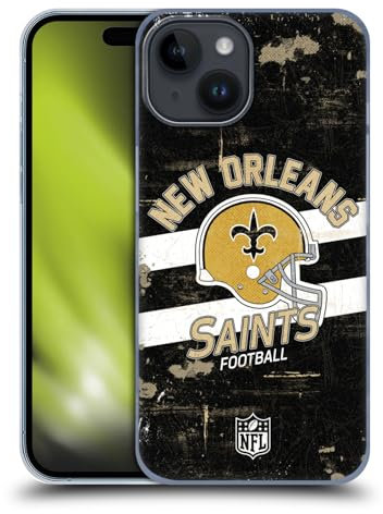 Head Case Designs Offizielle NFL Helm Verzweifelt New Orleans Saints Logo Art Harte Rueckseiten Handyhülle Hülle Huelle kompatibel mit Apple iPhone 15