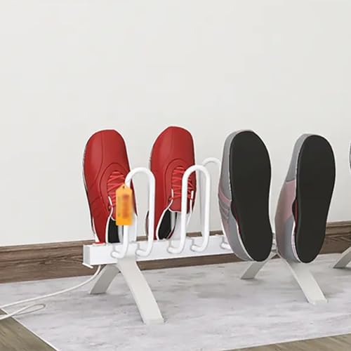 TsoLay Electric Boot Dryer, 4 Pair Shoes Dryer, Shoe Drying Rack, Glove Warmer, 113F-131F Constant Temperature Drying, Quick Drying and Quiet, for Footwear, Delicates, Stuffed Animals, Hats
