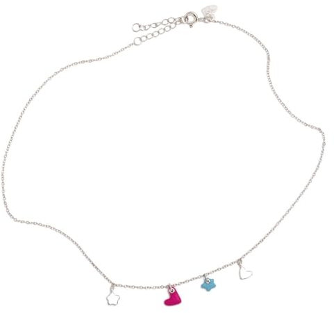Agatha Ruiz de la Prada Kragen 925m Silber Lulu Law 38 cm. Hochfarbene Anhänger