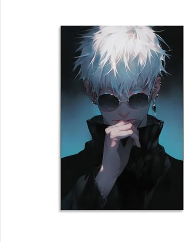 Jujutsu Kaisen Poster JjK Bilder, Jujutsu Kaisen, Anime, Satoru Gojo, Poster, Charaktere, Druck auf Leinwand, Gemälde, Wandkunst für Wohnzimmer, Dekoration, Jungen, Geschenk, ungerahmt, 30 x 45 cm