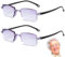sitengjun 2 Stück Autozoom Lesebrille, Herren Damen, Reading Glasses Nah und Fern für Presbyopie, Intelligente Zoom Automatischer Fokusanpassung Klare Fokus-Brille