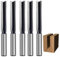 5PCS Extra Long Straight Router Bit 1/2 Shank, 1/2 Cut Dia, 2 Cut Length, Double Flute Straight Cut Router Bit, with Updated C3 Carbide, Great for Woodworking Groove, dado or Hollow by SICWOOD