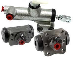 KIT POMPA FRENO+CILINDRETTO ANTERIORE E POSTERIORE COMPATIBILE CON VESPA COSA 125 150 200