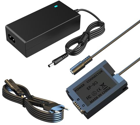 HYCTP EH-5G Netzteil Adapter Kit, EP-5G Virtueller Akku Ersatz EN-EL25 EN-EL25A Akku, passend für Nikon Z 30 Z30, Z 50 Z50, Z FC ZFC Digitalkameras-Zubehör