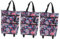Gatuida 3 Stück Einkaufstasche Reisetasche Faltbar Einkaufswagen Tragetaschen Go Cart Handtaschen Rollende Tragetasche Mit Rädern Für Damen Tragbarer Einkaufswagen Mit Rädern