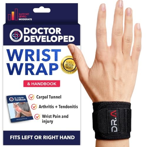 Wrist Brace for Carpal Tunnel with wraps - Wrist Support, Adjustable Wrist Wraps for Weightlifting, Tennis , Tendonitis, Pain Relief, Sleeping, Night, Gym, Neoprene, Can Wore on Both Hands