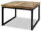 Iiaky Couchtisch Wohnzimmertisch Sofa Tische Wohnzimmer Living Room Table Beistelltisch Teak Harz 60 x 60 x 40 cm