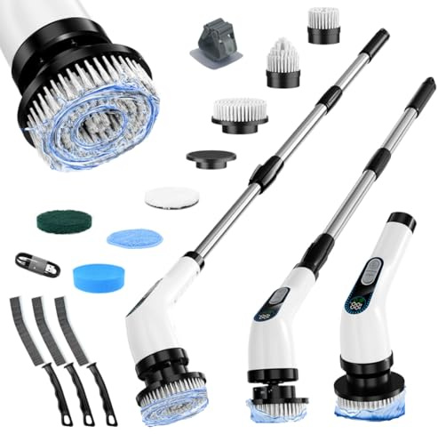 Estropajo eléctrico para ducha, cepillo eléctrico para la limpieza del baño, cepillo de limpieza de baño, cepillo de limpieza eléctrico