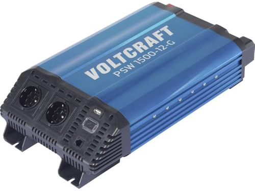 Voltcraft Wechselrichter PSW 1500-12-G 1500 W 12 V/DC - 230 V/AC Reine Sinuswelle