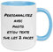 fapadjo Mug Personnalisable Photo Texte, Tasse A Cafe Personnalisée Prénom, Cadeau D'anniversaire, Souvenir, Naissance, Collègue (Bleu Clair)