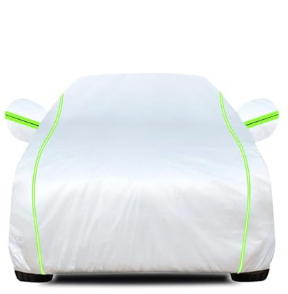Abdeckplane Auto für Peugeot 208 EV 2021-2025,Autoplane Atmungsaktiv,Staubdicht Winddicht Regen Sonne Staub,Uv Beständig,Reißfest