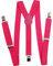 Malu Shoes Bretella a Forma di X con 4 Clip, Elastici Registrabili Bretelle Uomo Donna Larghe 3.5cm, Bretelle Pantaloni per Camicie, Abiti, Feste, Affari (FUCSIA)