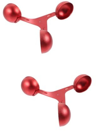 2 Stück Windgeschwindigkeitssensor Anemometer Windmessung Cup Aluminiumlegierter Windmesser für Wetterstationen und Freiluftanwendungen zu Installieren Langlebig und Zuverlässig