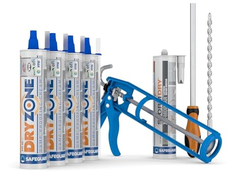 Dryzone Damp Proofing Cream 310ml - DPC Injection Kit (9 Wall) - BBA Approved Rising Damp Treatment (6 Linear metres)