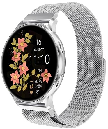 Montre Connectée Femme avec Appel Bluetooth, 1.32 Smartwatch avec Fréquence Cardiaque/SpO2/Sommeil Montre, 120+ Mode Sportifs Montre, IP68 étanche Fitness Podomètre Compatible pour Android iOS
