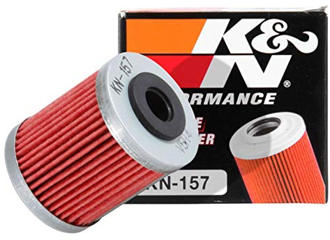 K&N Powersports Ölfilter - Kartusche 41x52mm kompatibel mit KTM (KN-157), Rot