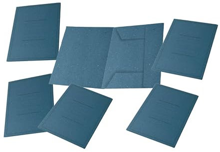 Pigna, 50 carpetas 3 solapas con impresión, Eco Line, 24,5x34,5 cm, 180 g/m², Color Azul claro