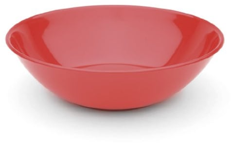 Harfield Red Cereal Oatmeal Dessert Soup Bowls (Pack of 4) Reusable Virtually Unbreakable Polycarbonate Plastic