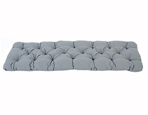 Ambientehome 3er, Schaum, Sitzkissen Bank Evje, grau, ca 150 x 50 x 8 cm, Polsterauflage, Bankauflage
