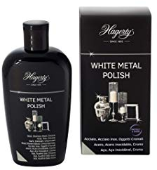 Hagerty White Metal Polish Edelstahlpolitur, 250 ml, Politur für Metall, Edelstahl und Chrom, mit Sofort-Effekt für Spüle, Kühlschrank, Backofen, Mokka, 21