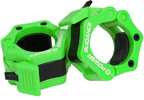 POWER GUIDANCE - Sollevamento Pesi Bilanciere Morsetto Collare - Coppia di Sgancio Rapido del Blocco 2 Olimpico Bar - Grande per La Formazione Trasversale Fitness