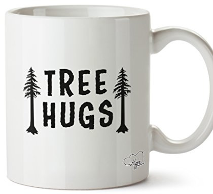 Hippowarehouse Tree Hugs Printed Mug Cup Ceramic 10oz