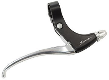 Boninbike Unisex – Erwachsene Cantilever 4 Finger BREMSHEBEL SCHWARZ/Silber ALLU, Blau