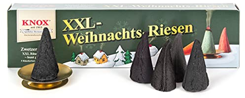Rudolphs Schatzkiste Knox Räucherkerzen XXL-Weihrauch-Myrrhe (5), inkl. Glimmschale BxHxT = 2,4x4,7x2,4cm NEU Erzgebirge Rauchfigur Rauchmann Räuchermännel
