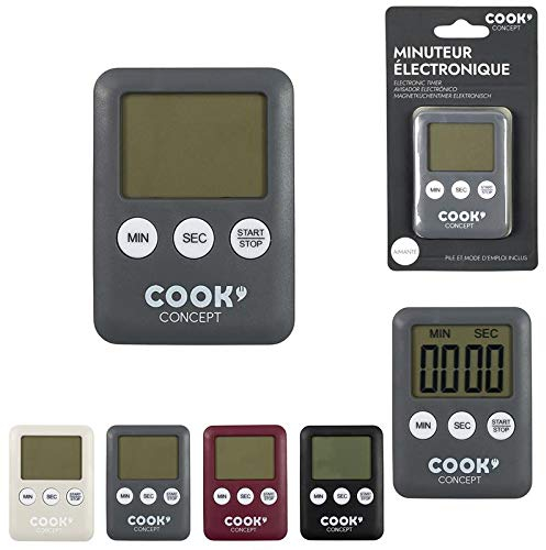 les colis noirs lcn Minuteur Electronique Aimante Cuisy - Couleur Aléatoire - Cuisine Temps Aimant Frigo Hotte - 784