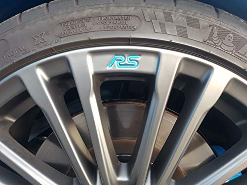 Jackplott Focus RS MK3 Gel-Embleme Inlays Felgen Logos (Blau)