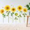 DECOWALL SG2-1905 Aquarell Sonnenblume Wandtattoo Wandsticker Wandaufkleber Wanddeko für Wohnzimmer Schlafzimmer Kinderzimmer