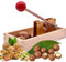 NA Aggiorna Schiaccianoci Cracker Manuale dello Schiaccianoci，Strumento Apri Pinza per Noci，Apri Macadamia con Manico Base in Legno per Noci Pecan, Nocciole, Noci Macadamia, Noci del Brasile