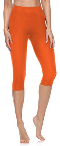 Merry Style Damen 3/4 Leggings Capri Leggings Damen Capri Sportleggings MS10-199 (Rost,XS)