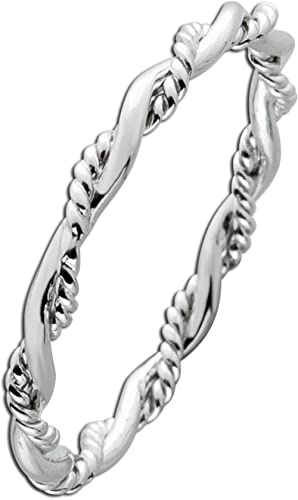 Ch.Abramowicz Damenring Sterling Silber 925 Kordeldesign 19