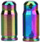 Keenso Bike Presta Ventilkappen, 2 Stück TC4 Titanlegierung Oil Slick Teile Glatte leichte Oil Slick Bike Teile(Bunt)
