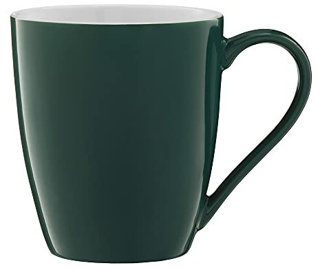 AMBITION Kaffeebecher Aura Green 370 ml Trinkbecher Teebecher Tasse mit Henkel Porzellan modern elegant