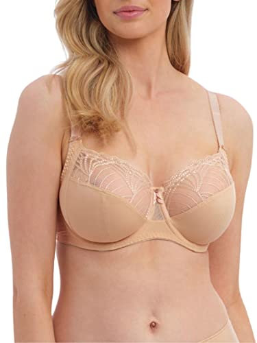 Fantasie Women's Adelle Bügel-bh mit Seitlicher Unterstützung Full Coverage Bra, Sheer, Natural Beige, 38F