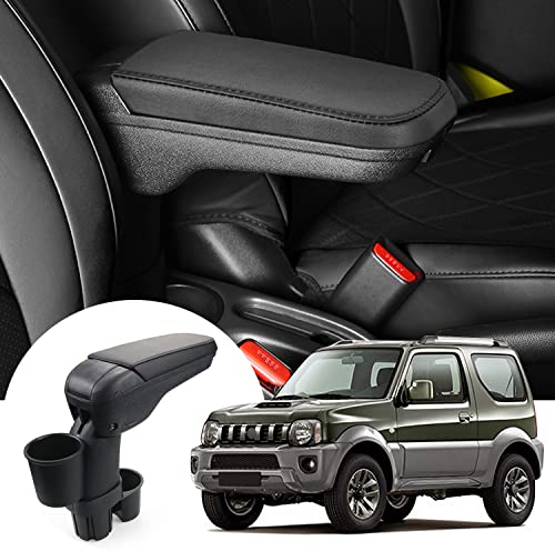LFOTPP Armlehne Mittelarmlehne mit Getränkehalter für Jimny JB23 JB33 1998-2018