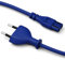 Pedestal Power Cable 7,5m (Bleu) | Câble d'alimentation 2 broches - Câble TV compatible avec Playstation et Xbox | Cordon d'alimentation euro pour appareils froids | Câble d'appareil froid, câble TV