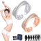 Moeva Twistyionic Ring, Moeva Classique Twisty IONIC Ring, Adjustable Minimalist Fidget Ring, Thermogenic Therapy Zirconium Diamonds Open Ring, Feelief Zirconica Triple Fidget Ring (Rose Gold+Silver)