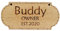 Letrero personalizado para la caseta del perro, placa con el nombre del cachorro - Madera