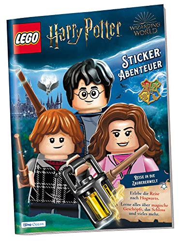 Blue Ocean LEGO Harry Potter Sticker Serie 1 (2023) - 1 Sammelalbum Sammelsticker Bundle + 10 Originale STRONCARD Hüllen