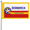 Flagge von Bismarck North Dakota 9,1 x 1,52 m Terrasse, Gartenflagge, Innendekoration, einseitig bedruckte Flagge