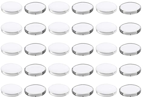 PATIKIL Transparent Verre Cabochons, 100pcs 18x13mm Ovale Verre Dôme Carreaux pour Photo Pendentif Bijoux Fabrication, Clair