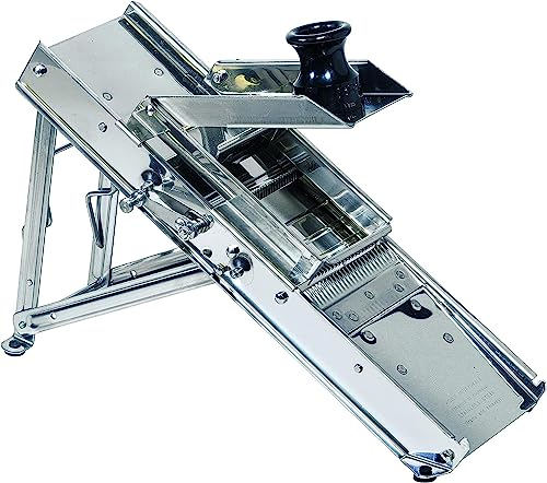 Soro Essentials - Verstellbarer Gemüsehobel aus Edelstahl mit 3 Klingen, Gemüsehobel für Küche, Gemüseschneider, Gemüseschneider, Kartoffelschneider, Mandoline, Kartoffelschneider